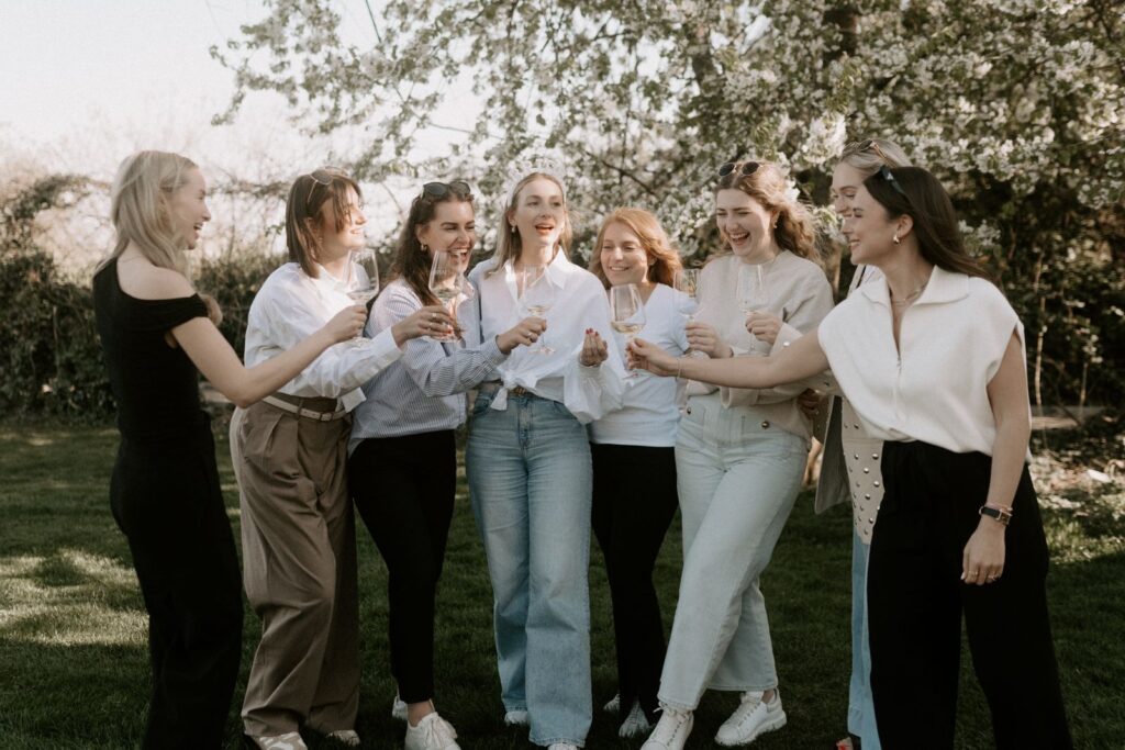 Gruppenbild eines Junggesellenabschied